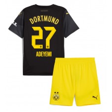 Borussia Dortmund Karim Adeyemi #27 Bortaställ Barn 2024-25 Korta ärmar (+ Korta byxor)